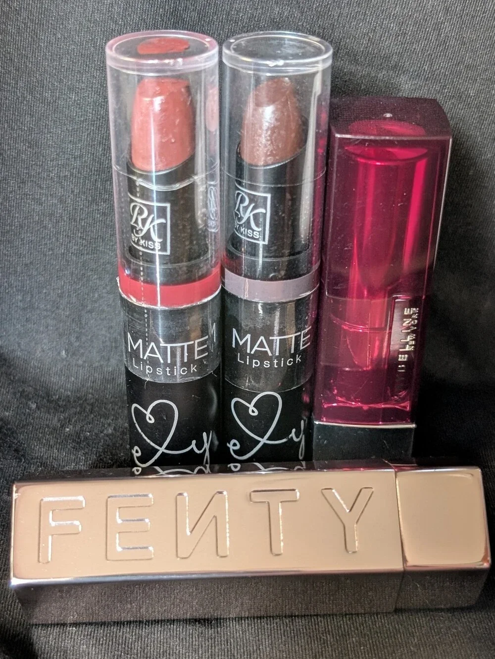 ❤️Fenty Icon-Rowdy Roadie, RK-Heart Beat Dark Plum Scene, Maybelline Pink Thrill